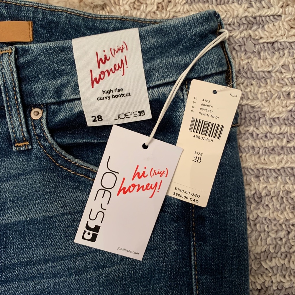 NWT Joe’s Jeans Bootcut Honey Curvy 28